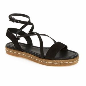 Via Spiga Black Strappy Sandals NWT